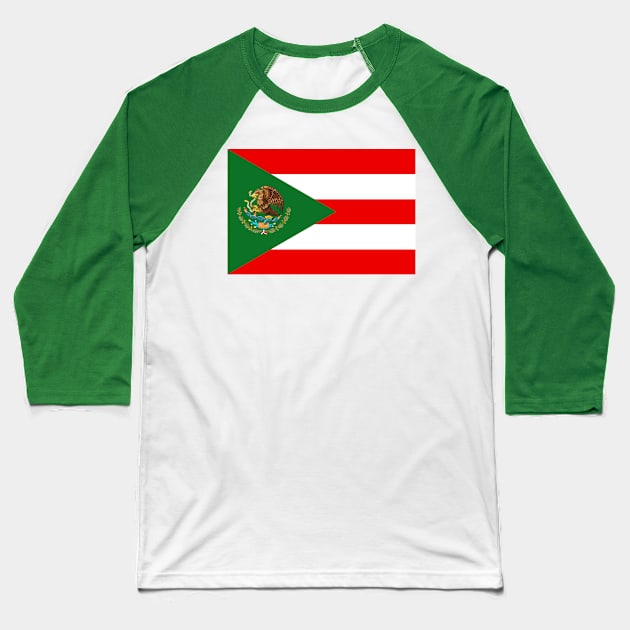 Flag of MexiRico Baseball T-Shirt by Syfytology